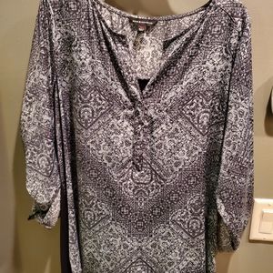 Rock & Republic studded v-neck tunic